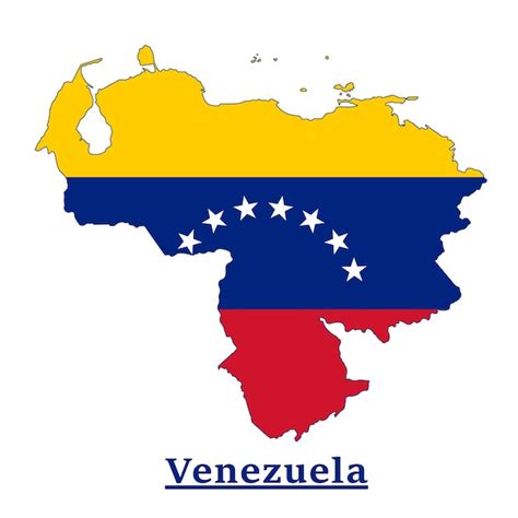 Premium Vector | Venezuela National Flag Map Design, Illustration Of ...