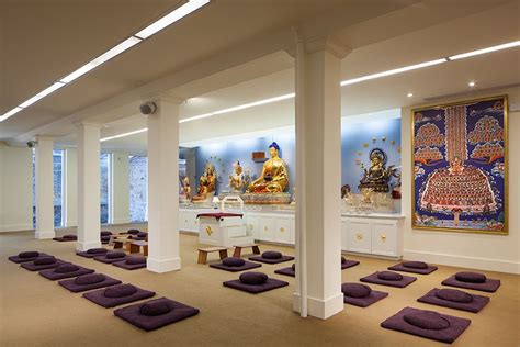 Another view of the main meditation space | Meditation center, Buddhist temples interior, Meditation