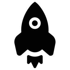 Rocket Ship Silhouette at GetDrawings | Free download