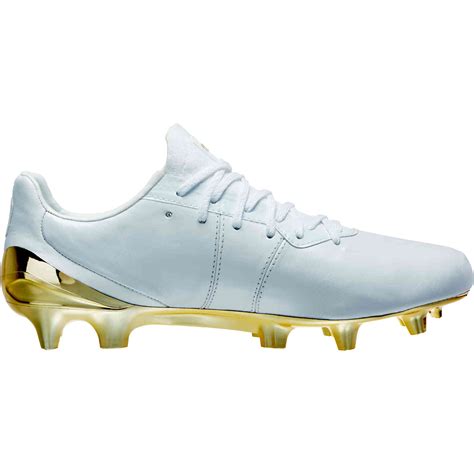 Puma King Platinum FG - Puma White & Puma Team Gold - SoccerPro