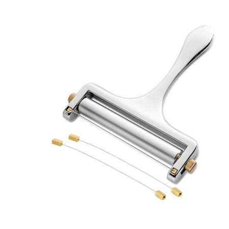 Adjustable Thickness Cheese Slicer - Wire Cheese Slicer for Mozzarella, Cheddar, Gouda - Heavy ...