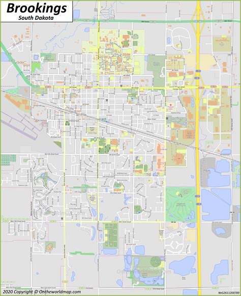 Brookings Map | South Dakota, U.S. | Discover Brookings with Detailed Maps