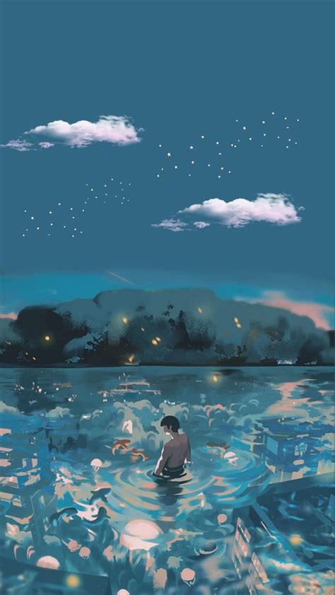 Wallpaper aesthetic | Dreamy art, Anime artwork wallpaper, Anime ...