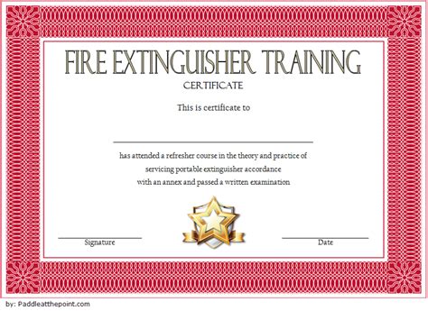 Create Stunning Fire Extinguisher Certificate Templates