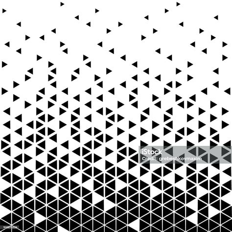 Halftone Triangle Pattern Stock Illustration - Download Image Now ...