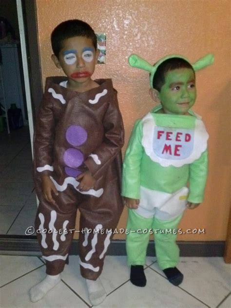 Gingy Cookie and Shrek Costumes