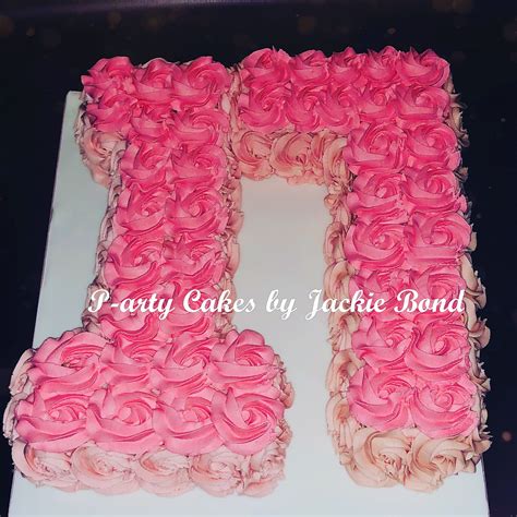 Rose buttercream 17th birthday cake | Birthday cake sparklers, 17 ...