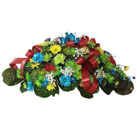 Wreath – Red Ribbon – Nikko's Creations – Flowers For All Occasions