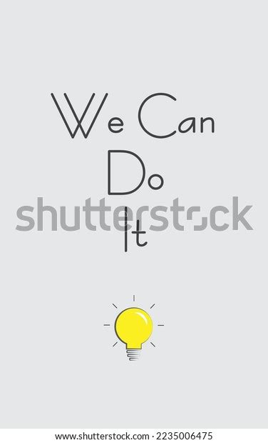 We Can Do Vector Poster Illustration Stock Vector (Royalty Free ...