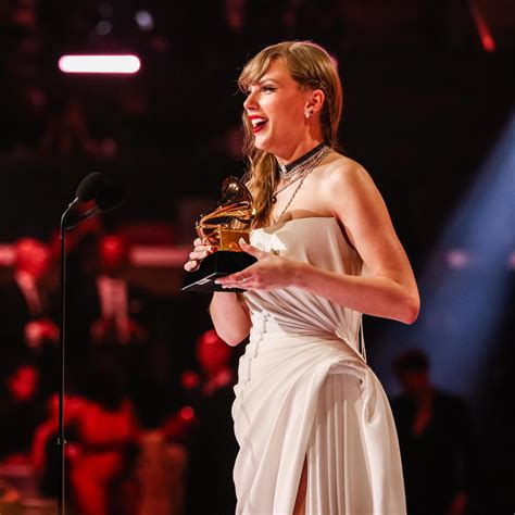 Taylor Swift makes Grammys history with 4th Album of the Year win