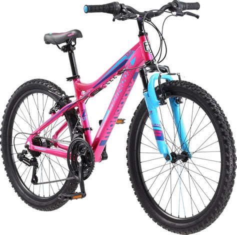 Mongoose Girls Silva Mountain Bicycle Pink 24" Wheel 13"/Small Frame ...