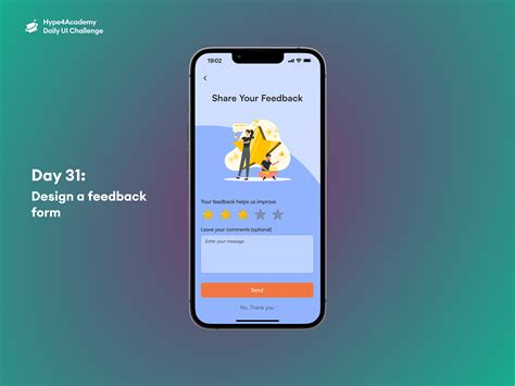 Day 31: Design a feedback form by Umer Javed on Dribbble