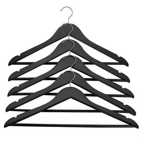 Wooden Black Clothes Hanger at Rs 600/dozen | Wooden Coat Hanger in New ...