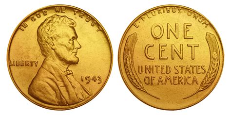 1943 Genuine Steelie WWII Lincoln Wheat Wartime Penny 24K GOLD PLATED (QTY: 10) - Walmart.com