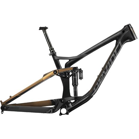 DeVinci - Spartan Carbon 27.5 Mountain Bike Frame - Gloss Black/Bronze ...