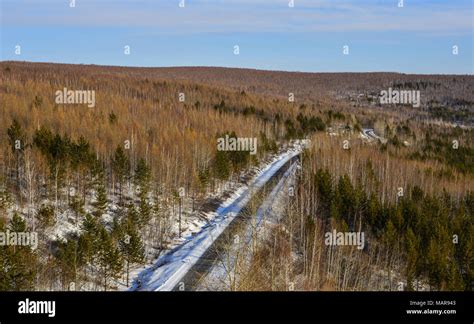 Winter scenery of Heilongjiang, China. Heilongjiang is bordered by ...