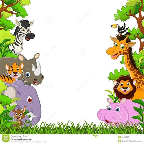 Cartoon Jungle Animals Clipart | Free download on ClipArtMag