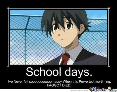 School Days memes | Anime Amino