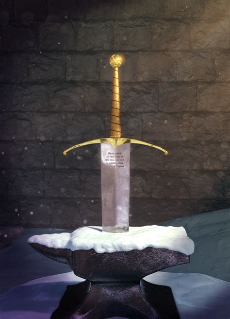 ArtStation - The Sword in the Stone (Tribute Art), Gustavo Belo | Sword ...