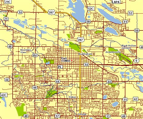 City Map of Fort Collins