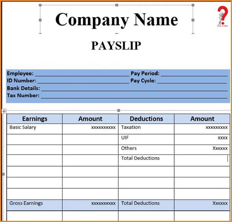 How To Make Salary Slip Format in PDF, Excel, Word | HowToWiki