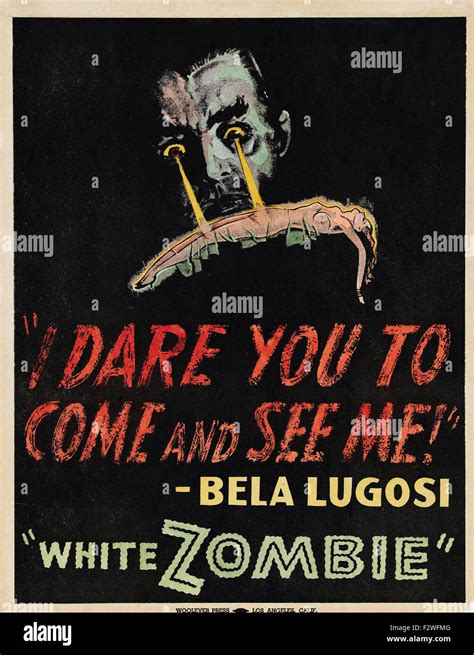 White Zombie - Movie Poster Stock Photo - Alamy