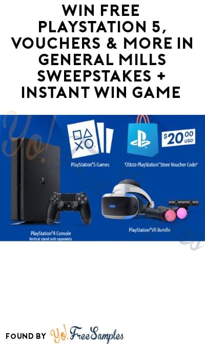 Win FREE PlayStation 5, Vouchers & More in General Mills Sweepstakes ...