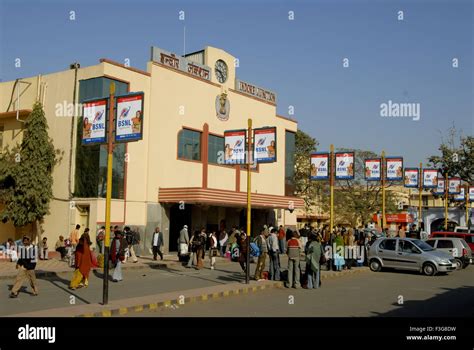 Railway station view; western railway Indore ; Madhya Pradesh ; India ...