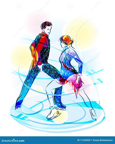 Pair Figure Skating. Royalty Free Stock Images - Image: 17169959