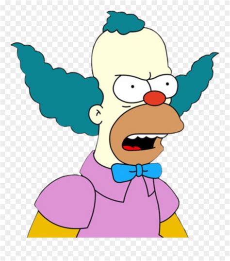 Krusty The Clown Mad Clipart (#1665236) - PinClipart