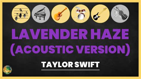 Taylor Swift - Lavender Haze (Acoustic Karaoke / Guitar, Melody, other ...