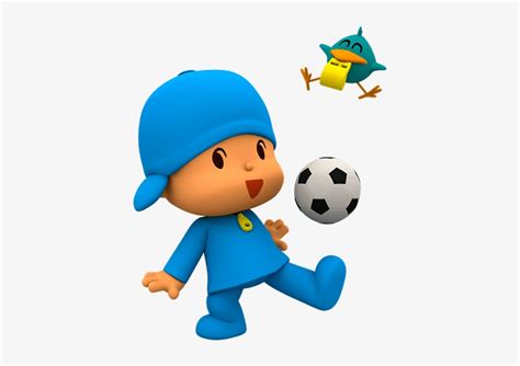 Pocoyo Playing Football Png - Pocoyo Play Ball - 500x600 PNG Download - PNGkit