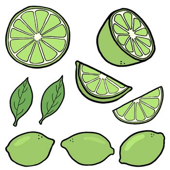 Lime & Limeade Clipart | Lime & Limeade Clip Art by Simply Schoolgirl