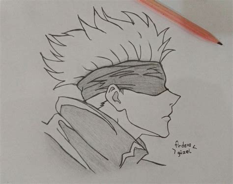 Gojo Satoru | Simple face drawing, Anime sketch, Sketches easy