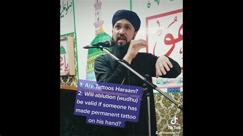 Are Tattoos Haraam? Validity of Wudhu with Tatoos. - YouTube