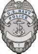 U.S. Navy Police, officer badge - vector image