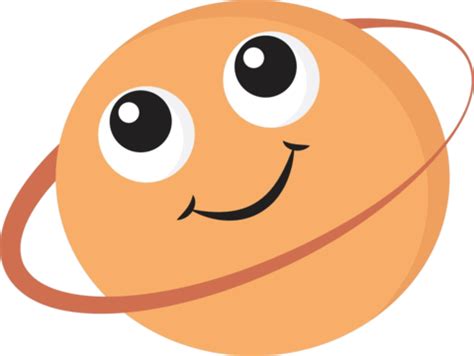 Illustration Of A Colorful Smiling Saturn Emoji In Vector Format Vector, Cosmos, Brown, Solar ...