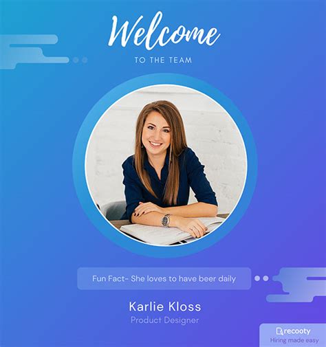 New Employee Welcome Poster Template