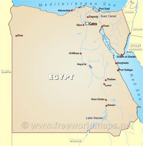 Lake Nasser Africa Map | Map Of Africa