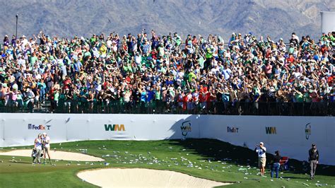 Fans shower 16th hole at Phoenix Open with beer cans after hole-in-one