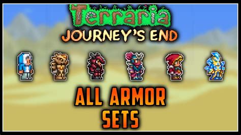 All Armor Sets in Terraria Journey's End (Outdated) - YouTube