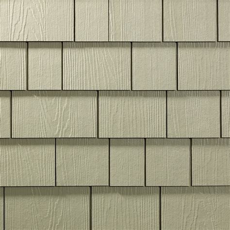 James Hardie 15.25-in x 48-in ColorPlus-HZ5 HardieShingle Sandstone Beige Woodgrain Fiber Cement ...