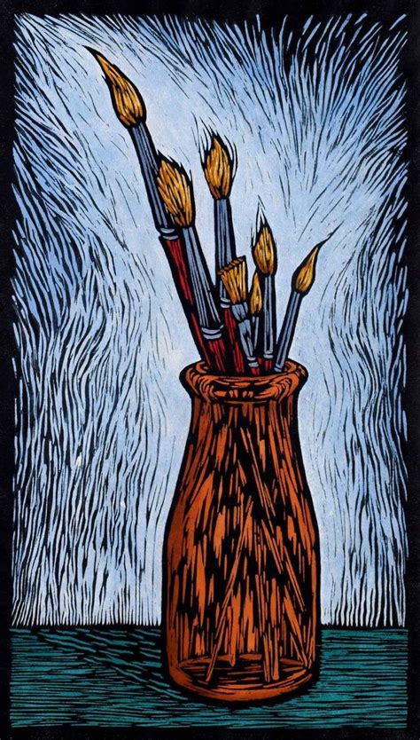 Still Life Linocuts Gallery — Rachel Newling