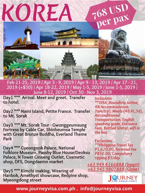 KOREA TOUR | Tour packages, Visa, Tours