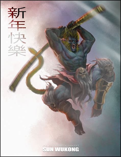 【人気ダウンロード！】 sun wukong monkey king fan art 127740-Sun wukong monkey ...