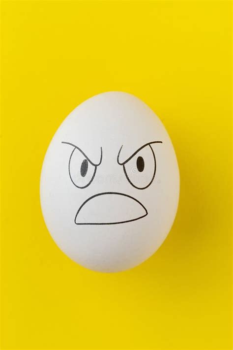 The Evil Scary Angry Face Emotion Painted on the Easter Egg, Halloween ...