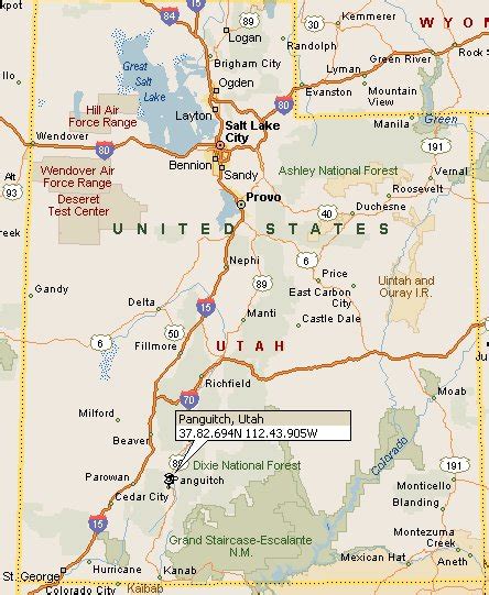 Panguitch, Utah Map 4