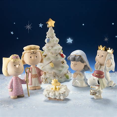 Lenox Nativity Peanuts The Christmas Pageant Figurines Snoopy Charlie Brown NEW in 2022 ...