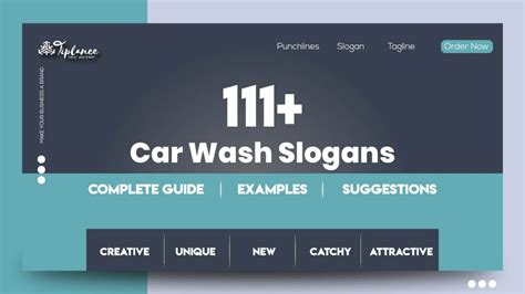 111+ Catchy Car Wash Slogans & Taglines Ideas - Tiplance