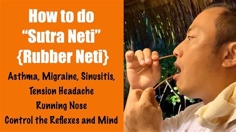 How to do Sutra Neti | Rubber Neti | Yogic Nasal Cleansing - YouTube